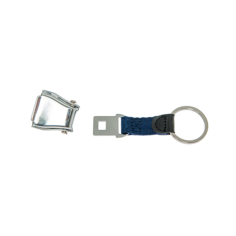 Schlüsselanhänger Mini Airline Seatbelt blau
